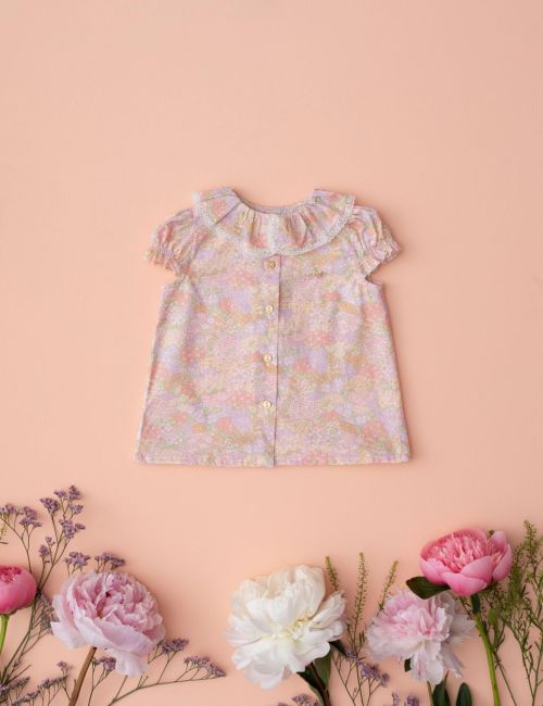Camisa Cuello Volante Liberty Garden Camisa Cuello Volante Liberty Garden